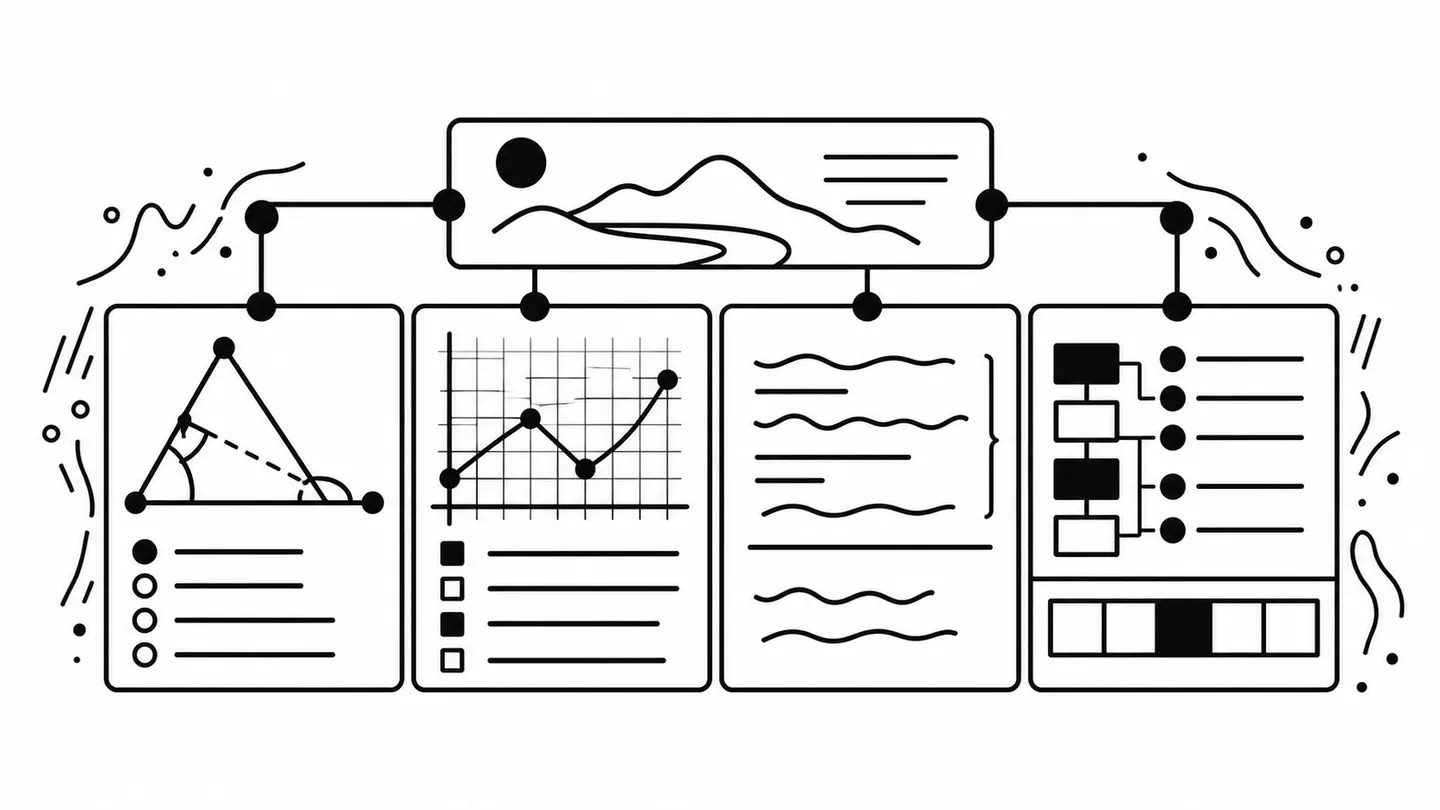 Multi-part exams with diagrams and mixed answer types — answered the way a student would on paper.